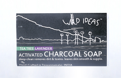 Activated Charcoal Soap with Lavender and Tea Tree